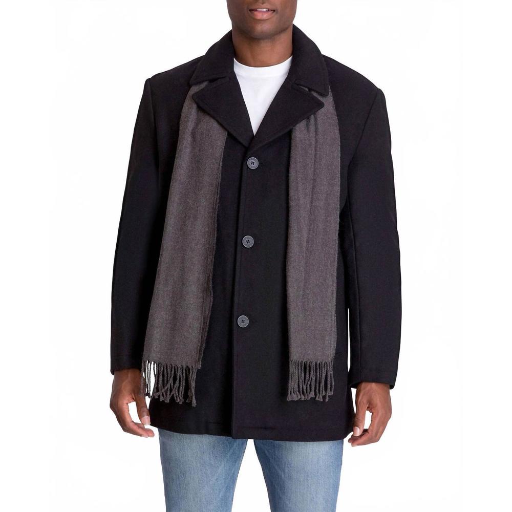 NEW LONDON FOG amity single breasted wool jacket in black
